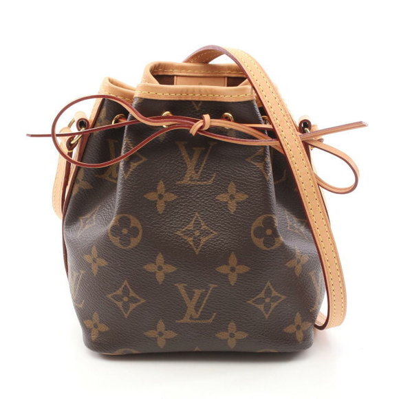 Louis Vuitton Noe Shoulder Bag Leather Monogram Brown - Picture 1 of 5